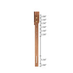 Tête de lit en frêne et noyer, rotin et hévéa, style Mid-Century – Grand lit / Très grand lit