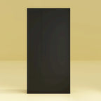 Armoire avec miroir, tringle extensible et 2 tiroirs, couleurs blanc/noir/bleu foncé