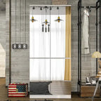 Armoire penderie blanche à portes miroir avec tringle et étagères – 3 tailles disponibles