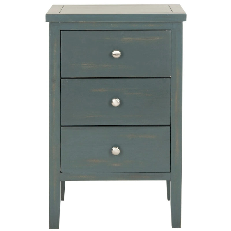 Table d'appoint à 3 tiroirs style champêtre – Plusieurs couleurs