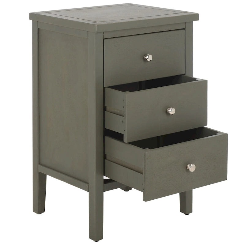 Table d'appoint à 3 tiroirs style champêtre – Plusieurs couleurs