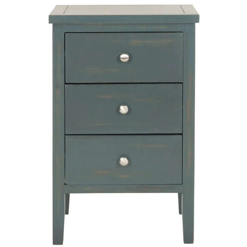 Table d'appoint à 3 tiroirs style champêtre – Plusieurs couleurs