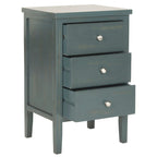 Table d'appoint à 3 tiroirs style champêtre – Plusieurs couleurs