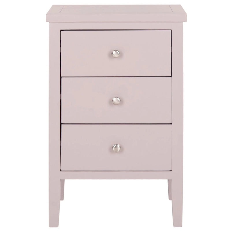 Table d'appoint à 3 tiroirs style champêtre – Plusieurs couleurs