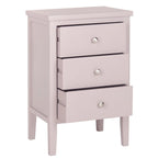 Table d'appoint à 3 tiroirs style champêtre – Plusieurs couleurs