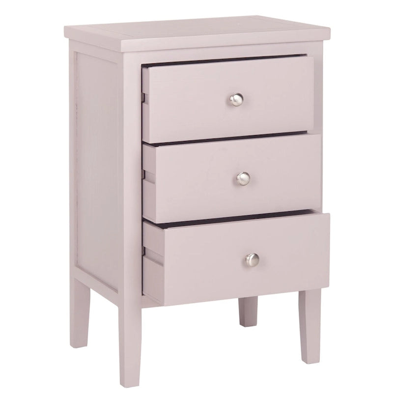 Table d'appoint à 3 tiroirs style champêtre – Plusieurs couleurs