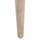 Table d'appoint florale sculptée en bois de manguier blanchi