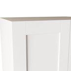 Armoire 2 portes avec 3 étagères Chêne / Blanc / Noyer