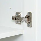 Armoire 2 portes avec 3 étagères Chêne / Blanc / Noyer