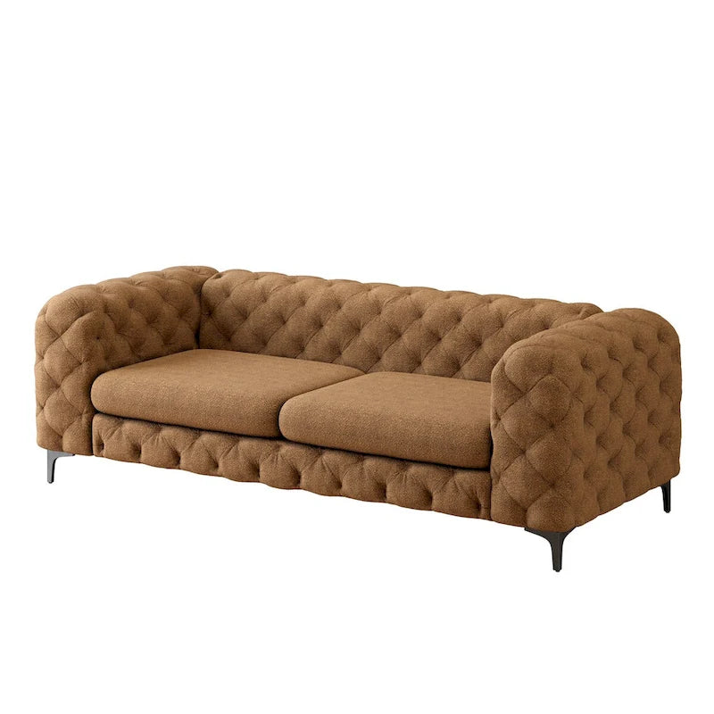 Canapé Chesterfield 3 places en velours capitonné – Plusieurs coloris disponibles