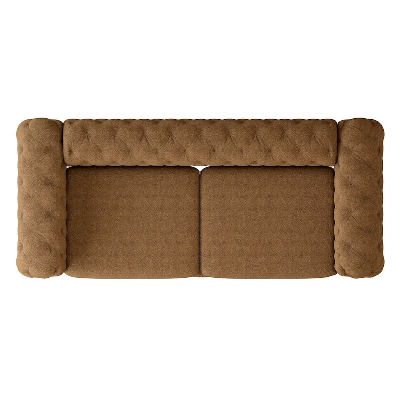 Canapé Chesterfield 3 places en velours capitonné – Plusieurs coloris disponibles