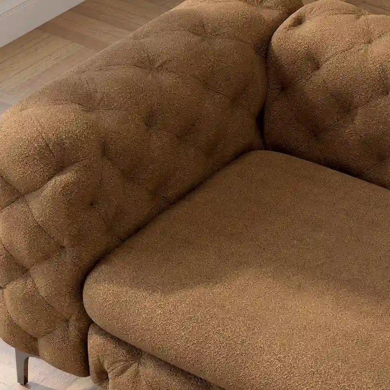 Canapé Chesterfield 3 places en velours capitonné – Plusieurs coloris disponibles