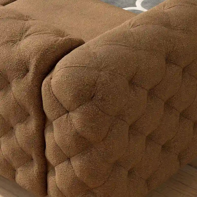 Canapé Chesterfield 3 places en velours capitonné – Plusieurs coloris disponibles