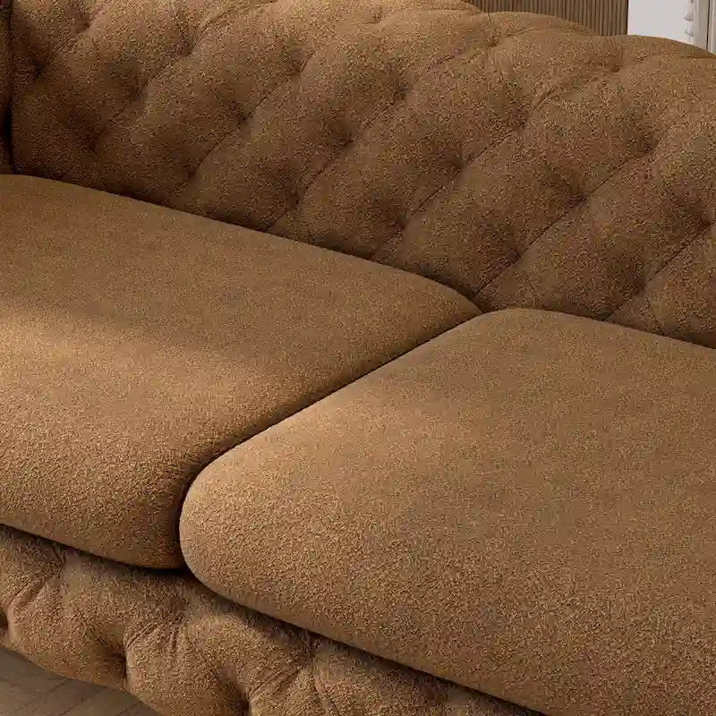 Canapé Chesterfield 3 places en velours capitonné – Plusieurs coloris disponibles