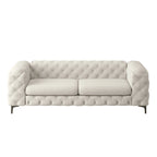 Canapé Chesterfield 3 places en velours capitonné – Plusieurs coloris disponibles