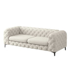 Canapé Chesterfield 3 places en velours capitonné – Plusieurs coloris disponibles