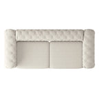 Canapé Chesterfield 3 places en velours capitonné – Plusieurs coloris disponibles
