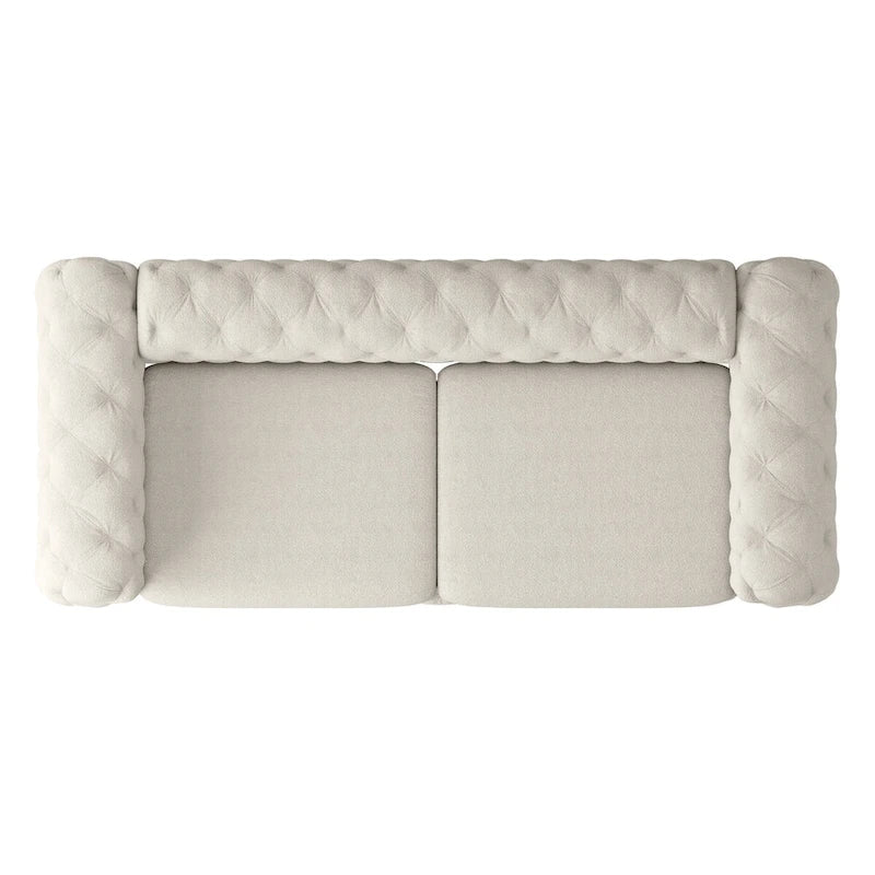 Canapé Chesterfield 3 places en velours capitonné – Plusieurs coloris disponibles