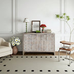 Accent Cabinet 3 Door Wooden Sideboard Buffet Server Cabinet