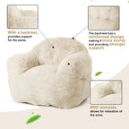 Fauteuil poire en mousse à mémoire de forme et fausse fourrure – 1 place, plusieurs coloris