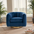 Fauteuil d'appoint pivotant en velours – Style mi-century, plusieurs coloris