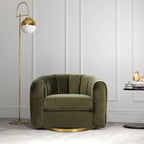 Cardiff Mid Century Modern Comfy Swivel Accent Chair
