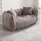Pouf Poire en Chenille avec Accoudoirs – 1 place, Plusieurs Couleurs