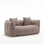 Pouf Poire en Chenille avec Accoudoirs – 1 place, Plusieurs Couleurs