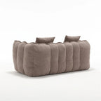 Pouf Poire en Chenille avec Accoudoirs – 1 place, Plusieurs Couleurs