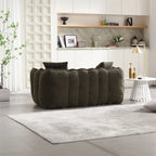 Pouf Poire en Chenille avec Accoudoirs – 1 place, Plusieurs Couleurs