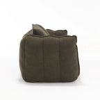 Pouf Poire en Chenille avec Accoudoirs – 1 place, Plusieurs Couleurs