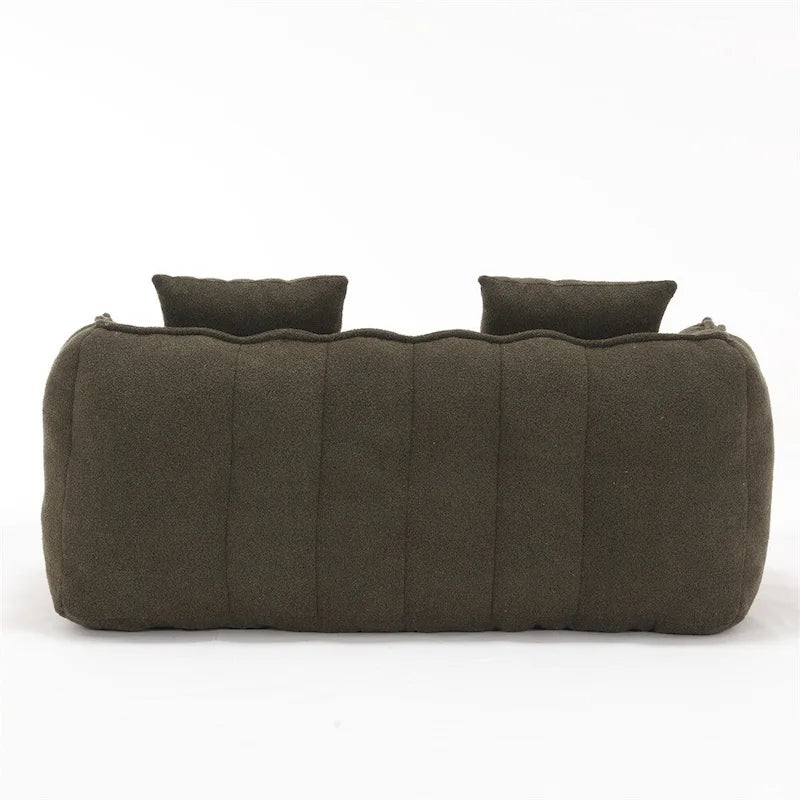 Pouf Poire en Chenille avec Accoudoirs – 1 place, Plusieurs Couleurs