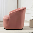 Fauteuil d'appoint pivotant à 360° en velours – 1 place, plusieurs coloris