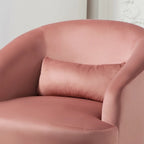Fauteuil d'appoint pivotant à 360° en velours – 1 place, plusieurs coloris