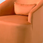 Fauteuil d'appoint pivotant à 360° en velours – 1 place, plusieurs coloris